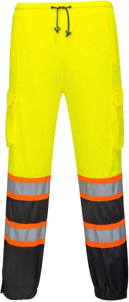 Pantalón de malla de alta visibilidad amarillo /negro xl