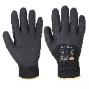 Guantes de seguridad de poliéster/nitrilo arenoso 3/4