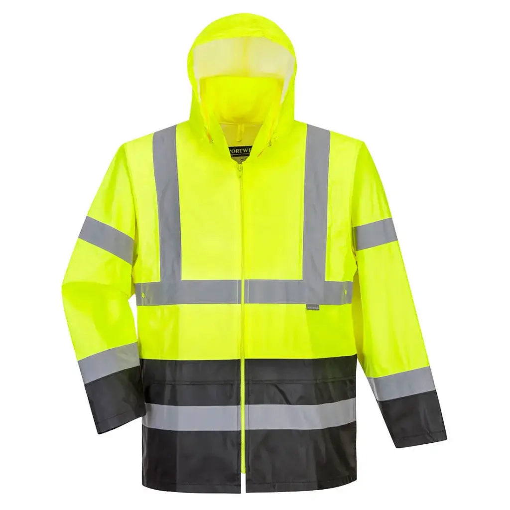 Chamarra impermeable HI-VIS con contraste