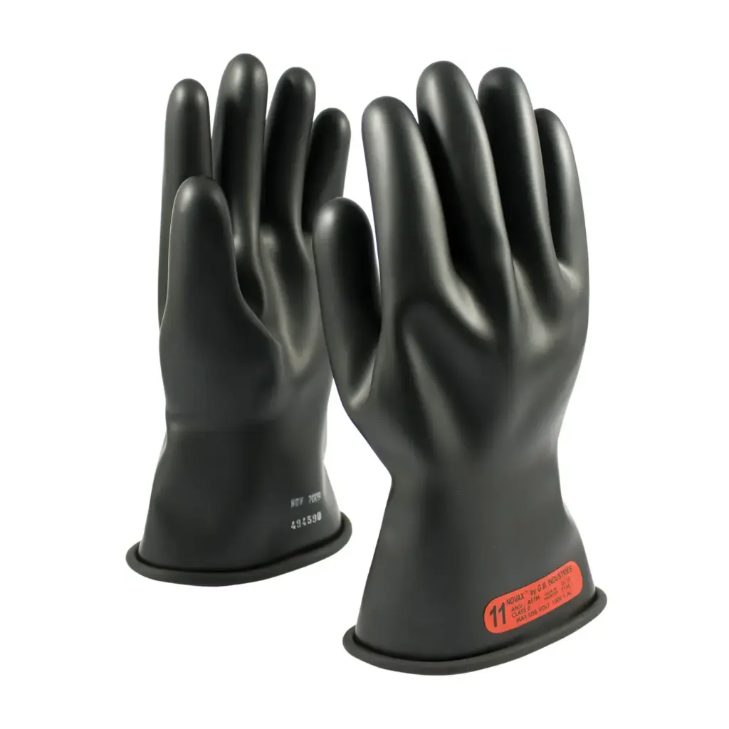 Guantes de seguridad contra arco eléctrico de hule clase 0