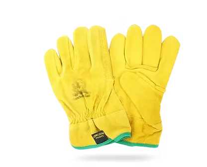 Guantes de seguridad argonero piel/carnaza combinado