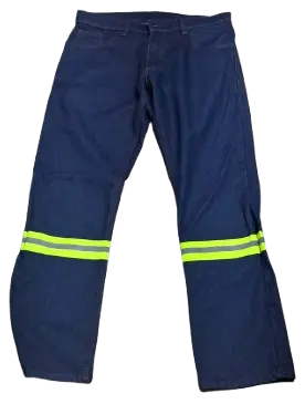 Pantalón de trabajo de mezclilla con reflejante