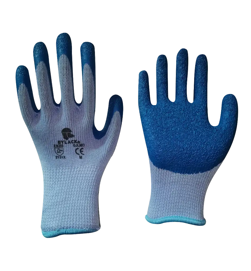 Guantes de seguridad de algodón/ látex rugoso