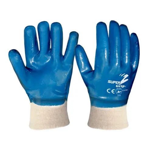 Guantes de seguridad de algodón/nitrilo