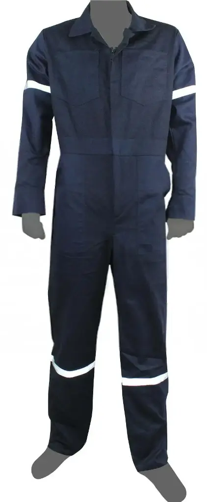 Overol de trabajo industrial textil con reflejante