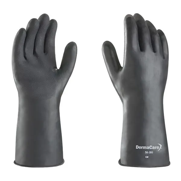 Guantes de seguridad contra ácidos de látex 