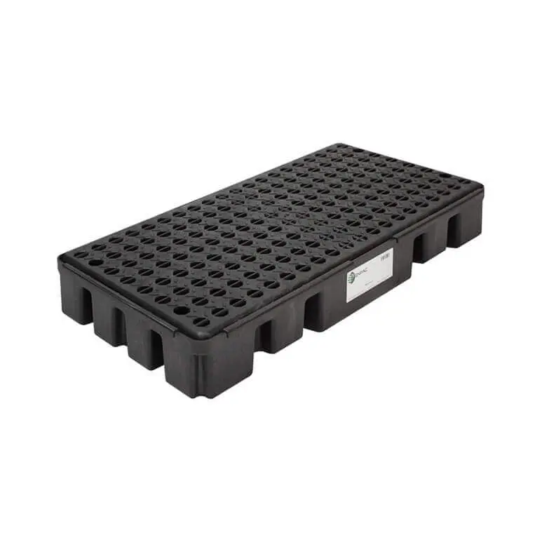 Plataforma antiderrame modular para 2 tambos 