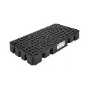 Plataforma antiderrame modular para 2 tambos 