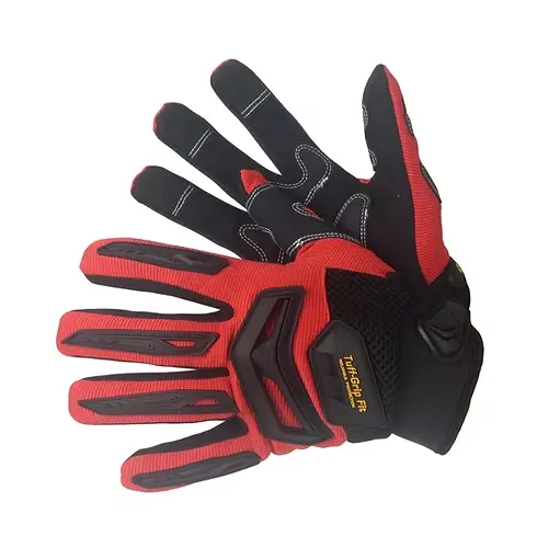Guantes de seguridad mecánico y antimpacto de tela expandible/piel sintética