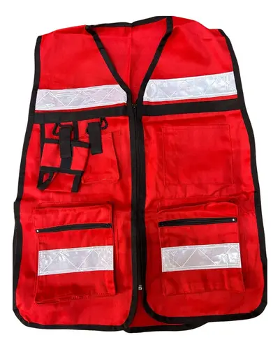 Chaleco de seguridad tipo brigadista con reflejante