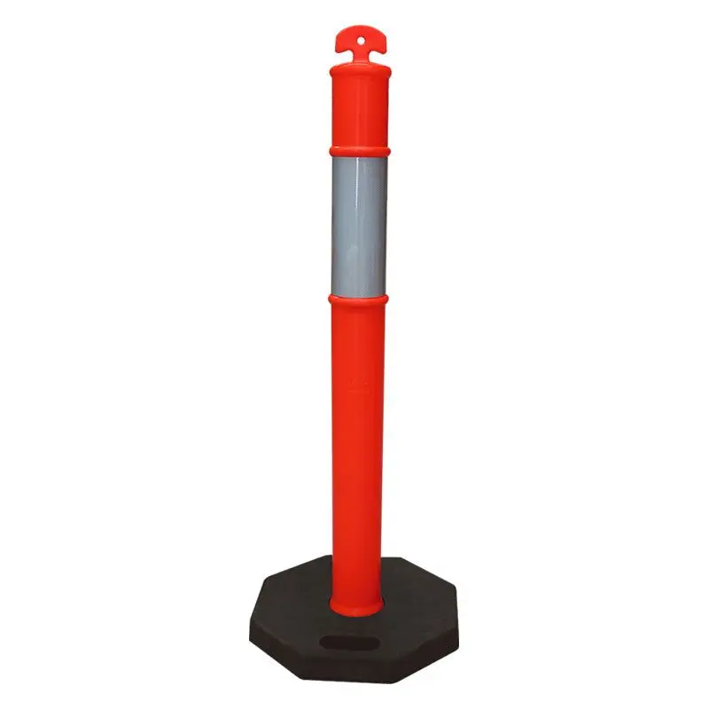 Poste delimitador con base de hule