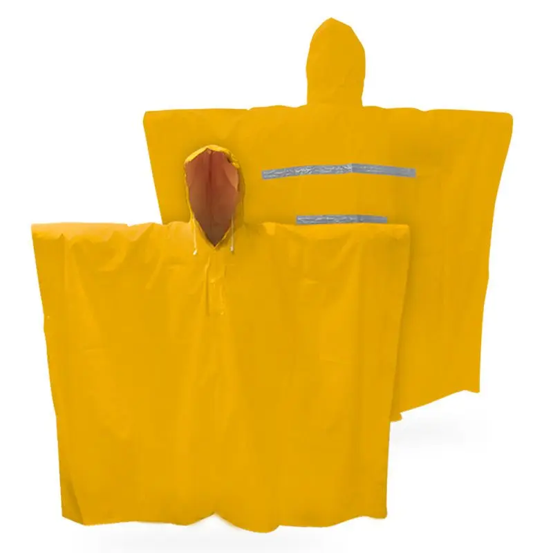 Impermeable campana tipo poncho con reflejante