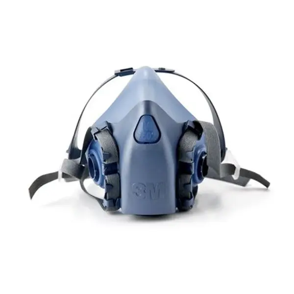 Respirador 3M 7502 de silicón de media cara p/ doble cartucho c/válvula