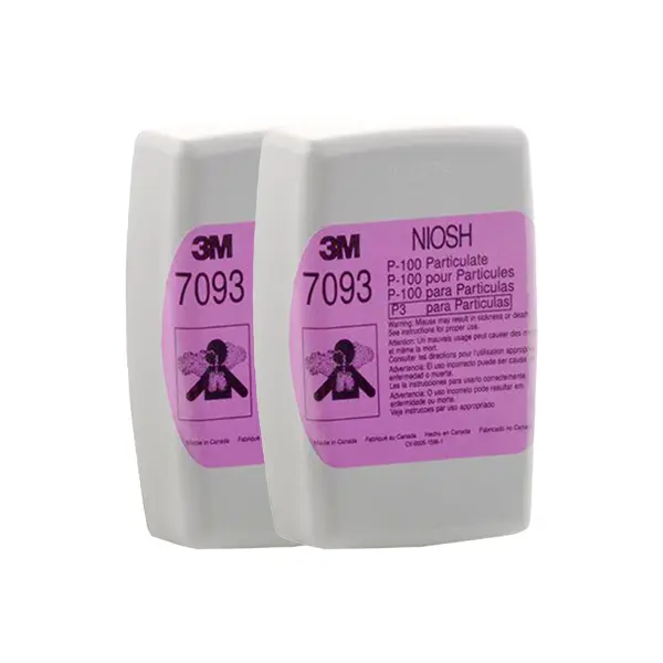 Filtro 3M 7093 para partículas y neblinas  P100 con o sin aceite paquete c/2 pzas.