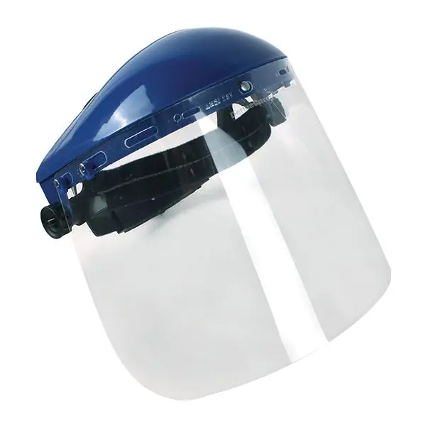 Protección facial cabezal azul