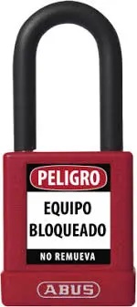 [59108-2] Candado de bloqueo 74/40 rojo dieléctrico 6.5 mm