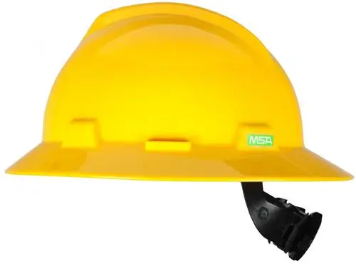 Casco de seguridad tipo ala ancha con ajuste de matraca MSA