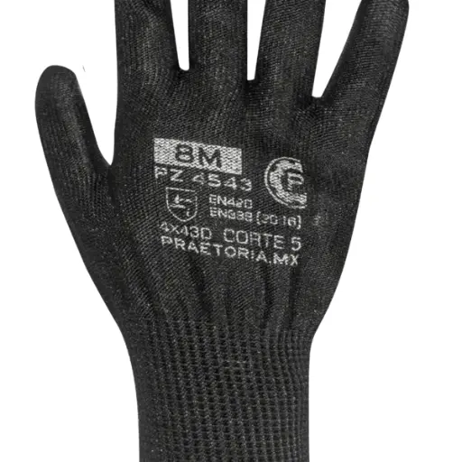 Guantes de seguridad anti corte A3 de nylon/PU 