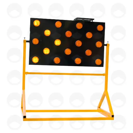 [FS18LBR] Flechero solar 18 mod bidireccional ambar con remolque