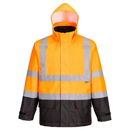 Chamarra impermeable de alta visibilidad