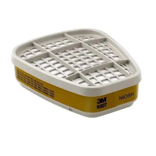 [MM-6007] Cartucho 3M 6007 contra vapor de mercurio, vapores orgánicos y gases ácidos paq. con 2 piezas