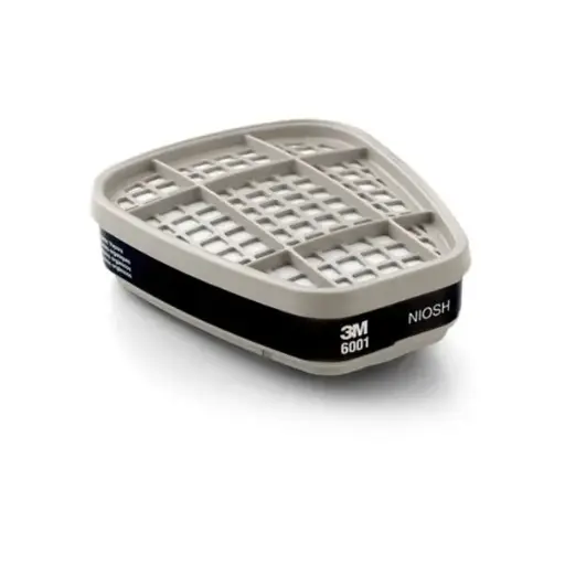 [MM-6001]  Cartucho 3M 6001 para ozono y vapores orgánicos paquete c/2 pzas.