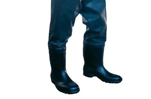 Botas de seguridad industrial  de hule extra larga c/casquillo  