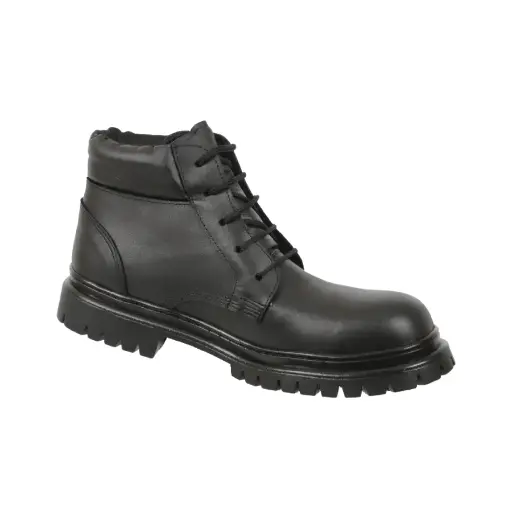 Botas de seguridad tipo Borcegui económica negro con casquillo