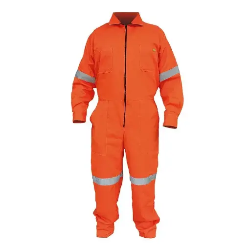 Overol de trabajo industrial textil con reflejante
