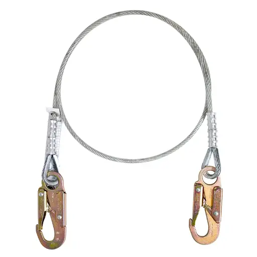 [LR100-18] Cable de seguridad de acero galvanizado 1.83m
