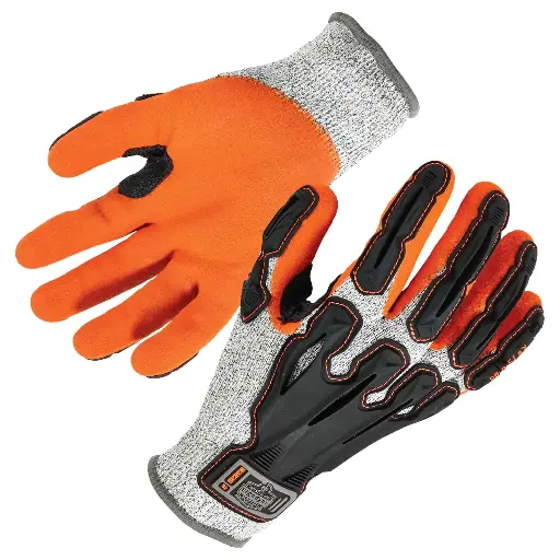 Guantes de seguridad anti impacto N1 y Anti corte A3 de nylon/nitrilo arenoso 922