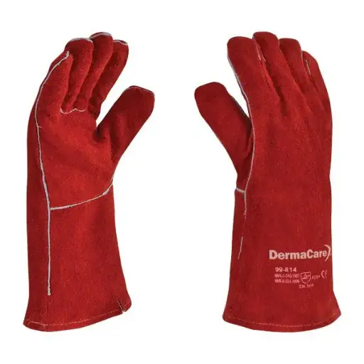 [99-814] Guantes de seguridad para soldador c/ hilo de kevlar 14"