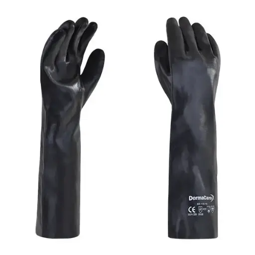 [44-118] Guantes de seguridad de PVC de 18" (45 cm)