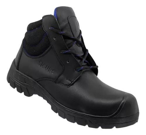 [SA109-27] Botas de seguridad tipo borcegui piel napa negro