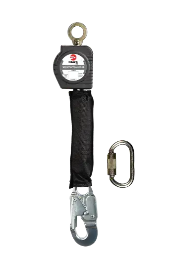 [H/RWSA-M 6ft] Linea retractil de cinta con gancho chico aluminio