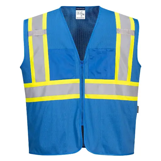 Chaleco de seguridad de malla-lona portwest
