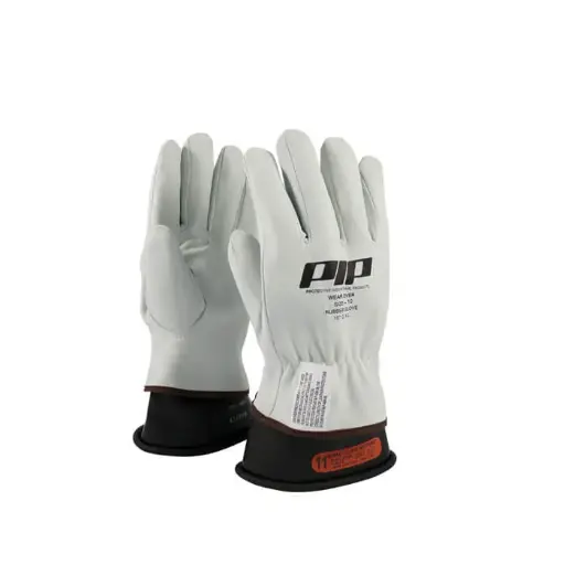 [KIT-GUANTE-CONTRA-ARCO] Kit de guantes de seguridad contra arco eléctrico de hule clase 0 y sobre guante de cuero