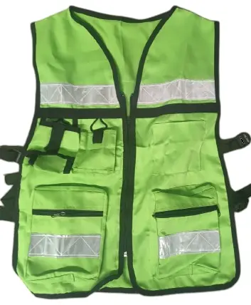 Chaleco de seguridad tipo brigadista con reflejante